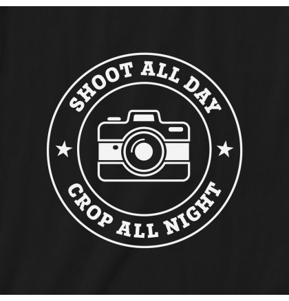 Футболка "Shoot all day, cropp all night" мужская, фото 2, цена 450 грн